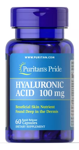 Cápsulas Acido Hialurónico 100mg (60 cap) / Puritan's Pride