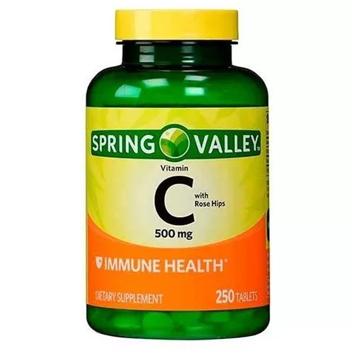 Vitamina C 500mg (250 tabletas) - Spring Valley