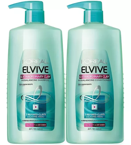Shampoo Y Acondicionador Para Cabello Graso 828ml Elvive
