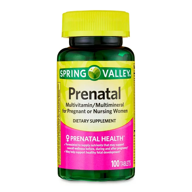 Prenatal Multivitamínico (100 tabletas) - Spring Valley